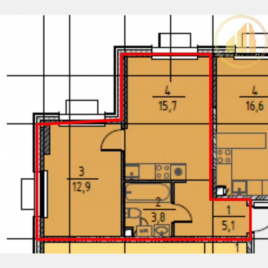 1-к. квартира, 37,5 м², 22/23 эт.