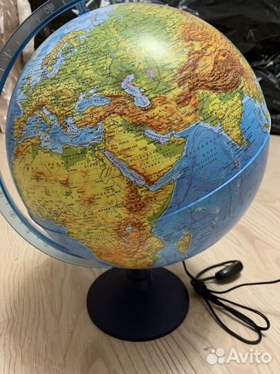 Глобус физико-политический с подсветкой 320мм