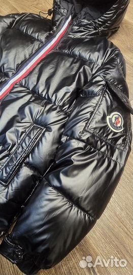 Пуховик moncler мужской глянцевый