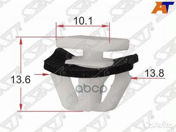 Клипса молдинга кузова hyundai/KIA (1 шт.)