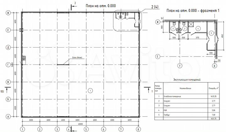 Производственно-складское здание новое, 1451 м²
