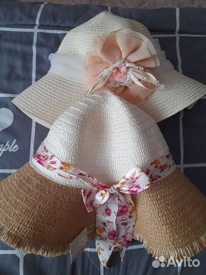 Шляпа женская соломенная