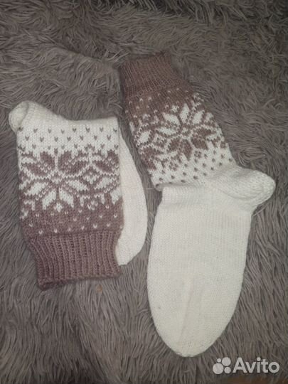 Вязаные носки, шали, бактусы, и др