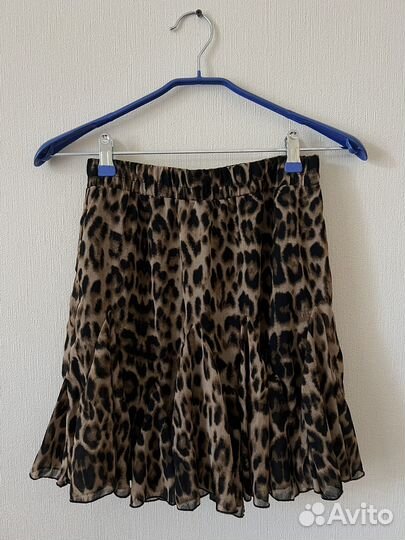 Юбка леопардовая