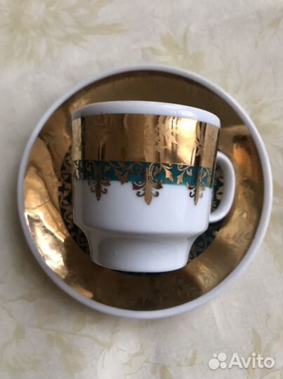 Кофейная чашка с блюдцем 100 мл Чехословакия