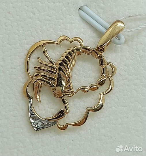 Подвес / 1,67г / Золото585 / фианиты круглые