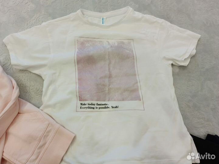 Вещи для девочки пакетом, размер 134