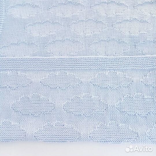 Плед детский вязаный из хлопка