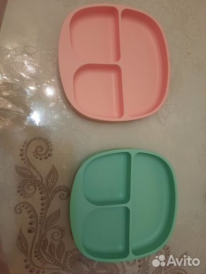 Тарелка силиконовая детская на присосках
