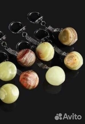 Брелок Яблочко 2,5*2,5*2,5 см оникс натуральный