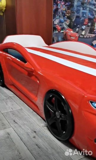 Детская кровать машина 3D