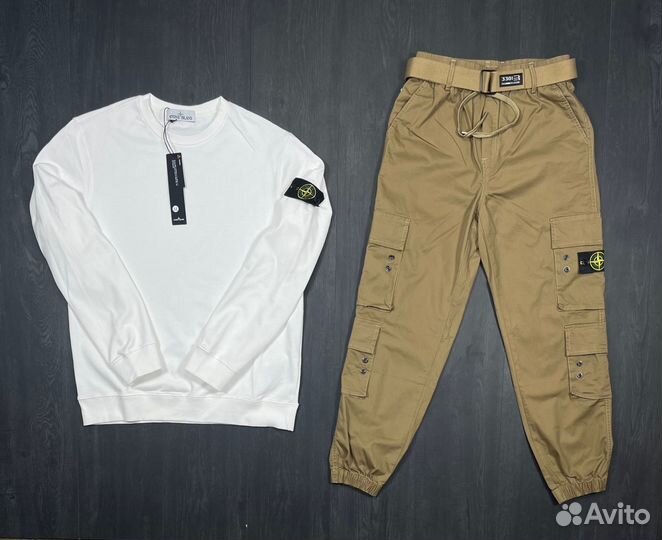 Костюм свитшот и джогеры Stone Island