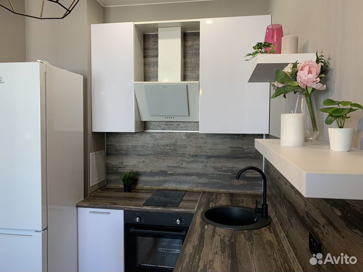 Кухня в студию с барной стойкой ксп:22389