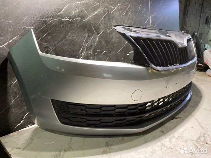 Бампер передний Skoda Rapid cfna 2015