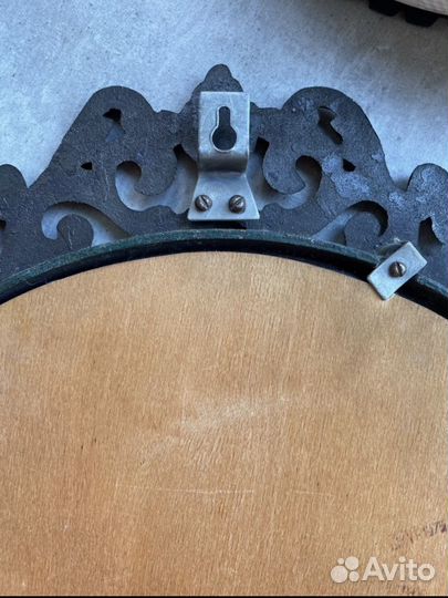 Зеркало чугунное винтажное. СССР 1970