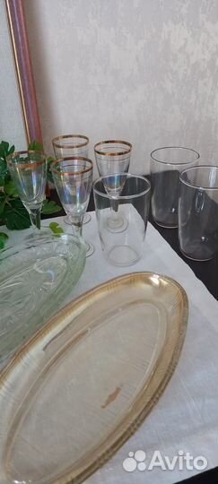 Стекло цветное и прозрачное СССР (винтаж)