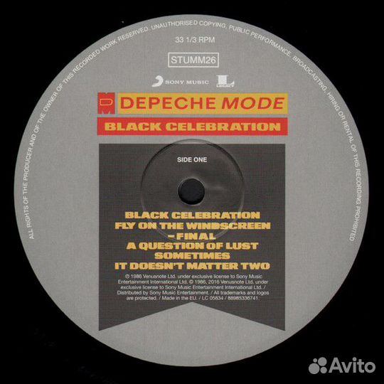 Виниловая пластинка Sony Depeche Mode Black Celebr