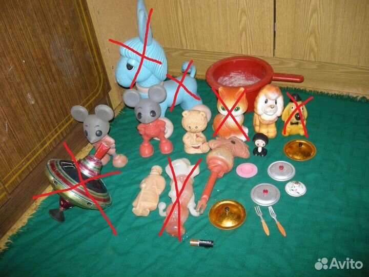 Игрушки СССР мозаика собака ослик мыши самовывоз