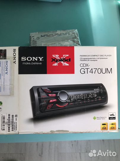 Автомагнитола sony cdx-GT470UM