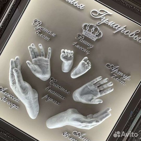 3d слепки ручек и ножек