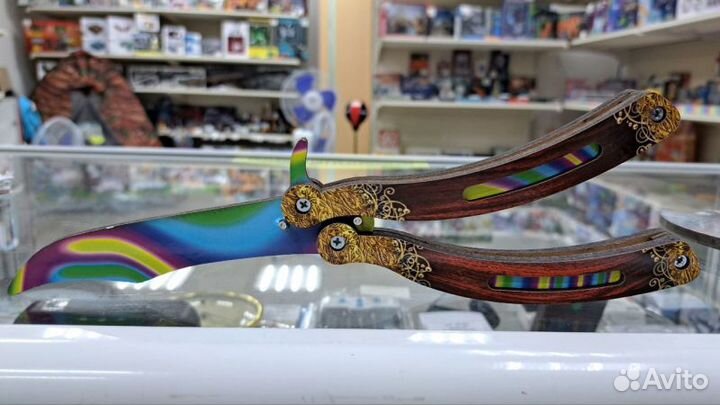 Сувенир деревянный «Нож бабочка, микс