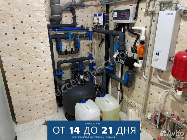 Бассейн 4х3х1,5 от производителя,ступени Бельэтаж2