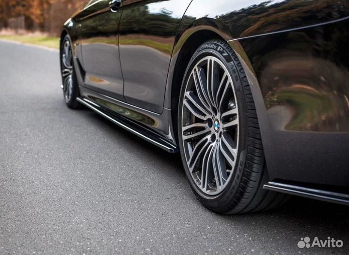 Лезвия под пороги BMW 5 G30 M-Pack