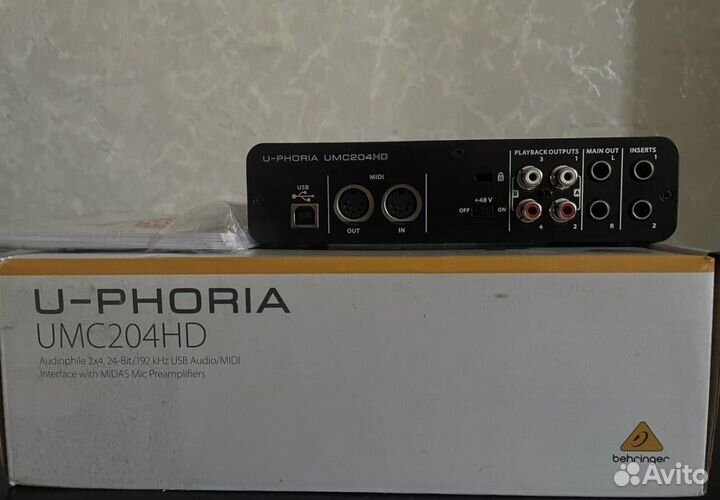 Внешняя звуковая карта behringer 204hd