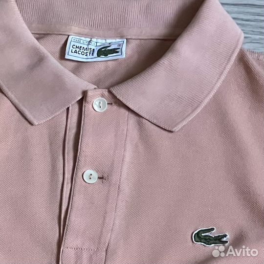 Поло Lacoste нежно розовое