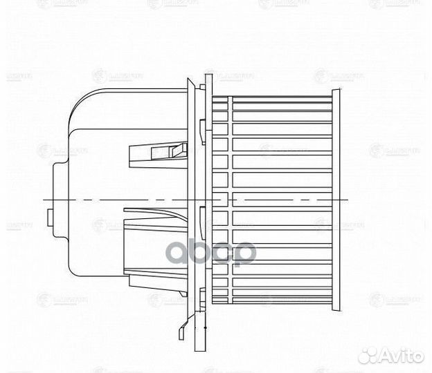 Вентилятор отопителя салона luzar LFh 10AB LFh