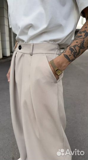 Брюки широкие