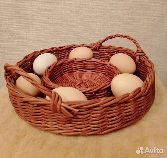 Корзинка пасхальная плетеная