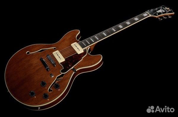 Полуакустическая гитара DAngelico + Аксессуары