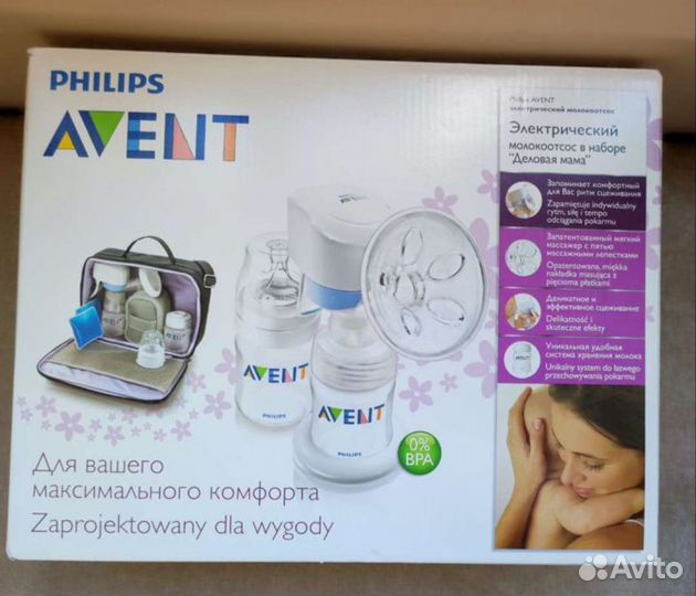 Молокоотсос avent электрический
