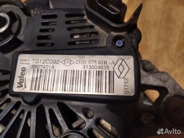 Генератор renault duster 2.0 f4r