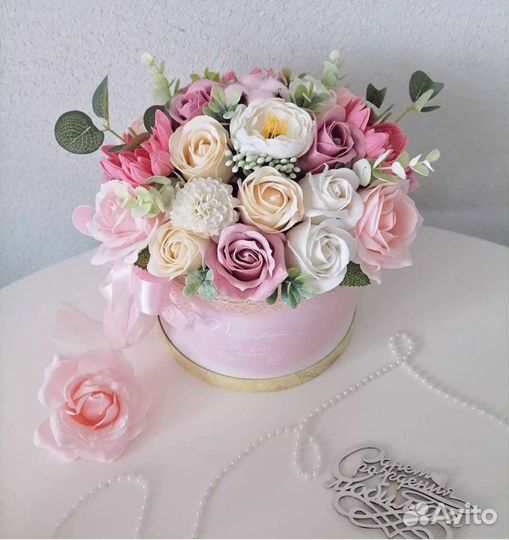 Букет из мыльных цветов