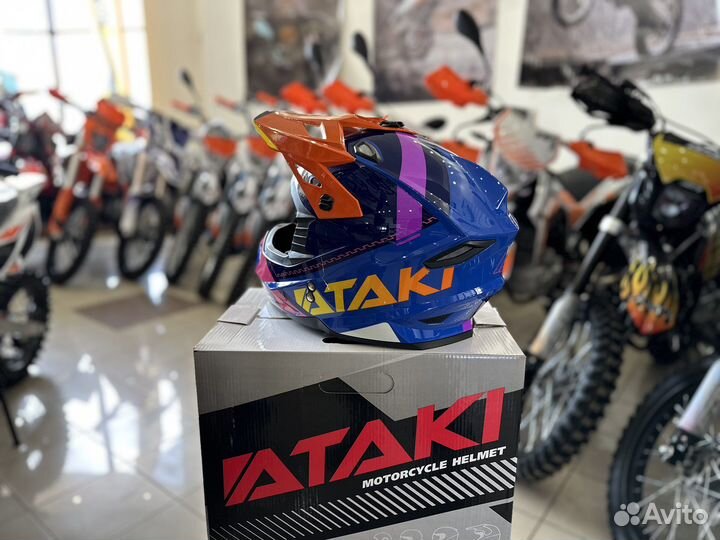 Шлем кроссовый ataki JK801 Valor / splash