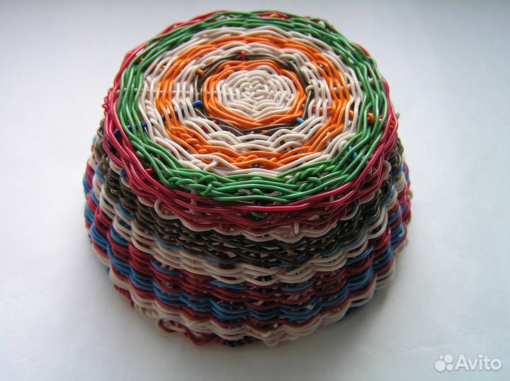 Маленькая плетеная корзина handmade