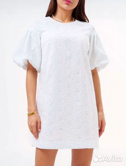 Платье мини шитье хлопок 42-44