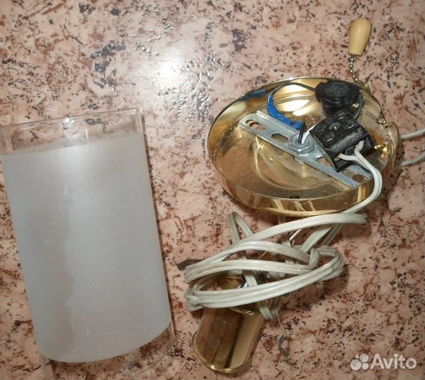 Люстра потолочная и бра - б/у