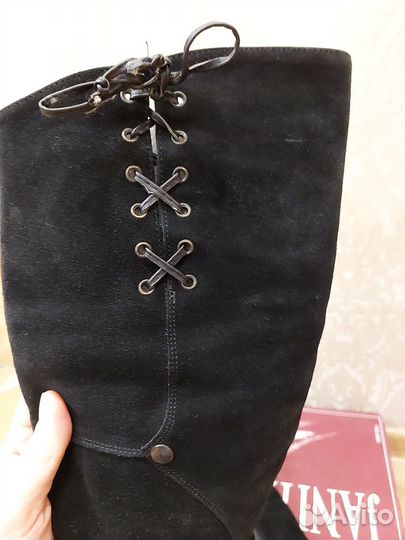 Сапоги женские зимние нат.замша 35 размер