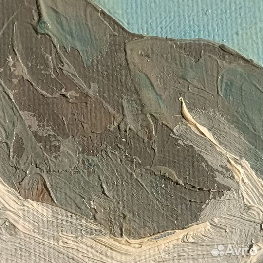 Картина маслом на холсте горный пейзаж