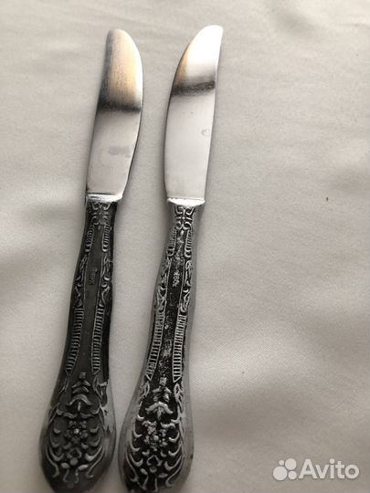 Мельхиоровые старинные ложки,вилки и ножи