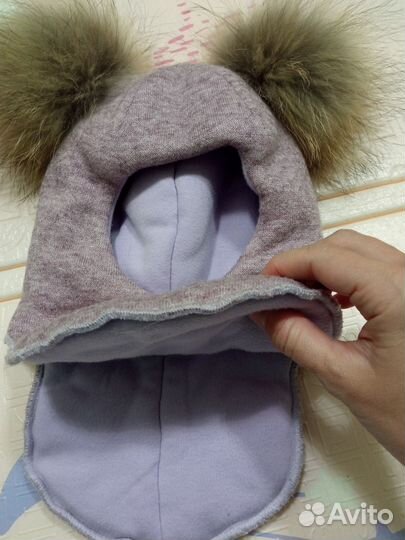 Шапка шлем зимняя