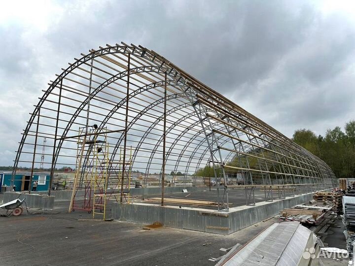 Фермы каркас дуги арки для ангара 9м9000 мм