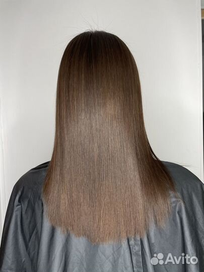 Кератиновое выпрямление волос