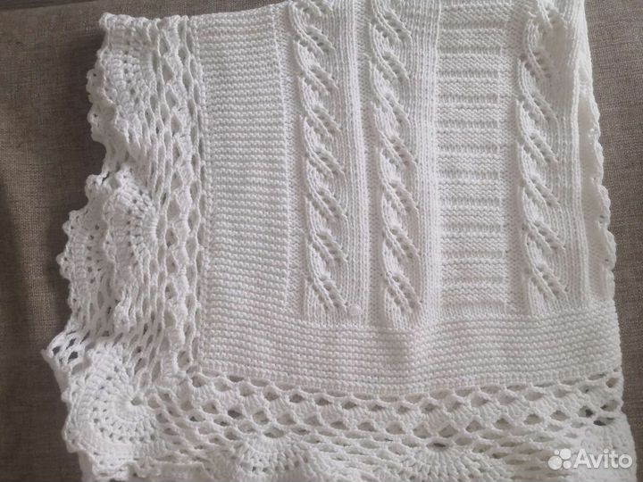 Плед детский вязаный