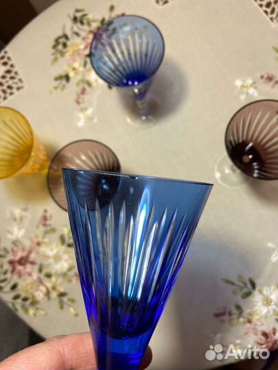 Фужеры цветное стекло СССР