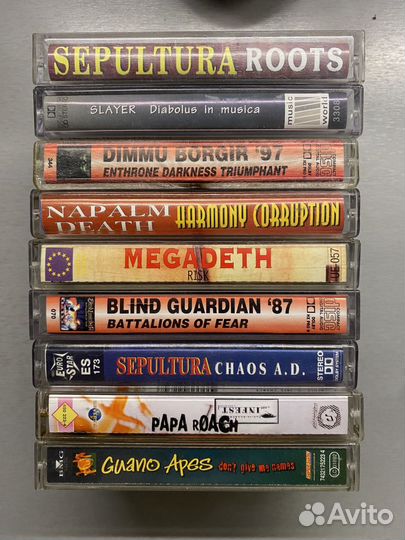 Аудиокассеты метал 10 шт