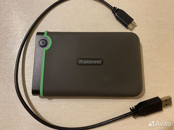 Внешний диск 1tb transcend ts1tsj25m3s б/у